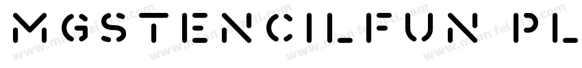 MgStencilFun Plain字体转换